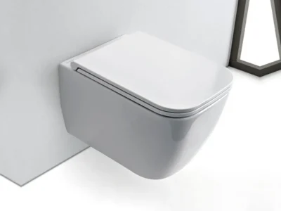 Κρεμαστή λεκάνη WC Τουαλέτας Teorema Clean Flush White 52 cm από Υαλώδη πορσελάνη.