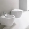Κρεμαστή λεκάνη WC Τουαλέτας Moon Clean Flush White 45 cm από Υαλώδη πορσελάνη.