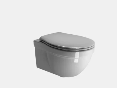 Κρεμαστή λεκάνη WC Τουαλέτας Classic WHS White 55 cm από Υαλώδη πορσελάνη.