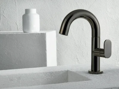 Μπαταρία Νιπτήρα Armando Vicario Slim Black Chrome 500010-405.