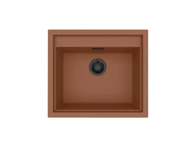 Νεροχύτης Κουζίνας Elleci Sintesi 105 57 x 50 cm σε απόχρωση Cavern Clay.