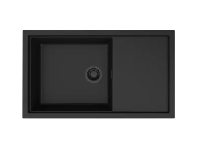 Νεροχύτης Κουζίνας Elleci Sintesi 410 86 x 50 cm σε απόχρωση Black.