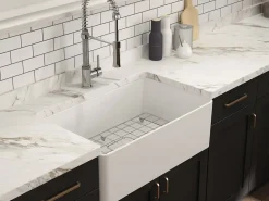 Νεροχύτης κουζίνας Bocchi 1138-300 White Glossy με διάσταση 76 x 46 cm.