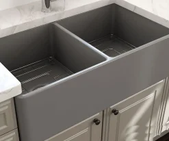Νεροχύτης κουζίνας Bocchi 1139-411 Grey Matt με διάσταση 84 x 46 cm.