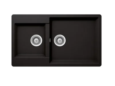 Νεροχύτης Κουζίνας Shock Element 31290-1401 86 x 50 cm σε απόχρωση Nero.
