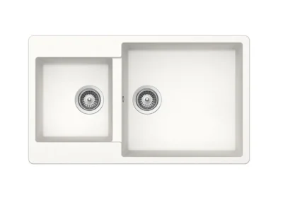 Νεροχύτης Κουζίνας Shock Element 31290-1301 86 x 50 cm σε απόχρωση Superwhite.