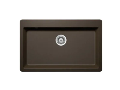 Νεροχύτης Κουζίνας Shock Mono 15090-1221 84 x 53 cm σε απόχρωση Bronze.