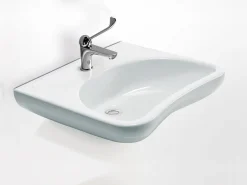 Αναρτώμενος νιπτήρας μπάνιου για χρήση ΑΜΕΑ PG B40-CMS-07 68 x 53 cm από Υαλώδη πορσελάνη.
