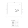 Συνθετική ντουζιέρα από χυτό υλικό Slate RT Black Matt 160 x 80 cm, με συνολικό ύψος 2.60 cm.
