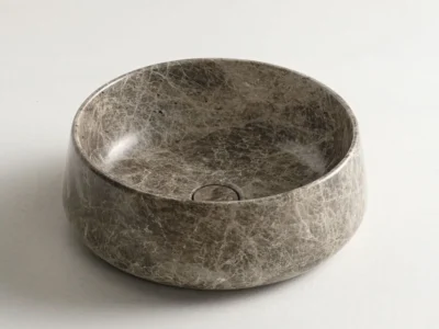 Επιτραπέζιος πέτρινος νιπτήρας μπάνιου Opus Emperador Pale DR-42-524 42 x 42 cm.