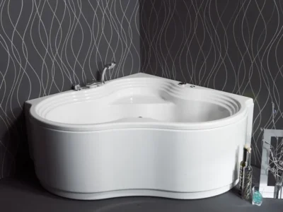 Μπανιέρα τεταρτοκύκλιου σχήματος γωνιακής τοποθέτησης Carla 125 x 125 cm.