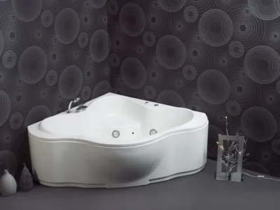 Μπανιέρα τεταρτοκύκλιου σχήματος γωνιακής τοποθέτησης Miranda 135 x 135 cm.