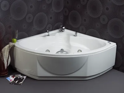 Μπανιέρα τεταρτοκύκλιου σχήματος γωνιακής τοποθέτησης Nataly 150 x 150 cm.