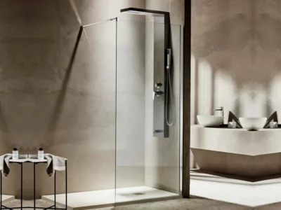 Διαχωριστικό ντουζιέρας με κρύσταλλο Διαφανές ασφαλείας Walkin Free-1 Chrome 70 x 180 cm.