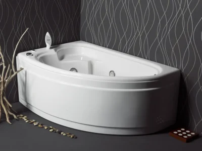 Μπανιέρα Ασύμμετρη γωνιακής τοποθέτησης Claudia 165 x 95 cm για Αριστερή γωνία