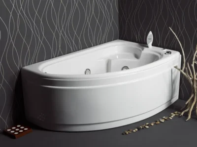 Μπανιέρα Ασύμμετρη γωνιακής τοποθέτησης Claudia 165 x 95 cm για Δεξιά γωνία.