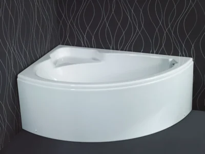 Μπανιέρα Ασύμμετρη γωνιακής τοποθέτησης Lydia 140 x 90 cm για Αριστερή γωνία.