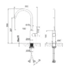 Μπαταρία Κουζίνας Thea H-3156A Inox Brushed