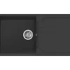 Νεροχύτης Κουζίνας Elleci Ego 480 100 x 50 cm σε απόχρωση Black. Κατασκευή από υλικό Granitek με αντοχή στα χτυπήματα.