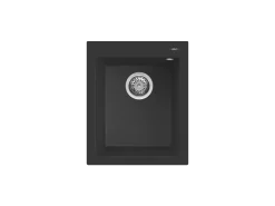 Νεροχύτης Κουζίνας Elleci Quadro 100 41 x 50 cm σε απόχρωση Granitek Black.
