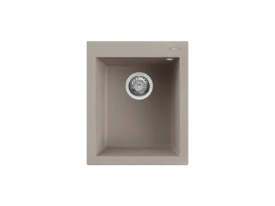 Νεροχύτης Κουζίνας Elleci Quadro 100 41 x 50 cm σε απόχρωση Granitek Tortora.