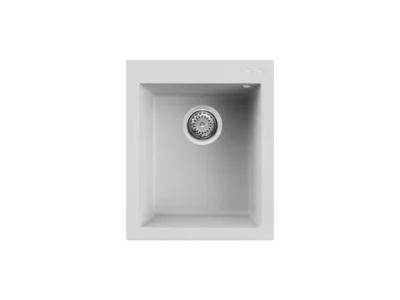 Νεροχύτης Κουζίνας Elleci Quadro 100 41 x 50 cm σε απόχρωση Granitek White.