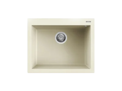 Νεροχύτης Κουζίνας Elleci Quadro 110 61 x 50 cm σε απόχρωση Granitek Bianco Antico Matt.