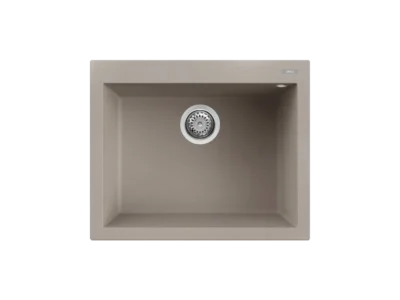 Νεροχύτης Κουζίνας Elleci Quadro 110 61 x 50 cm σε απόχρωση Granitek Tortora Matt.