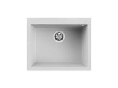 Νεροχύτης Κουζίνας Elleci Quadro 110 61 x 50 cm σε απόχρωση Granitek White Matt.