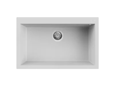 Νεροχύτης Κουζίνας Elleci Quadro 130 79 x 50 cm σε απόχρωση White Matt.