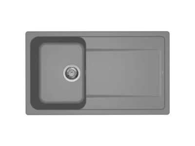 Νεροχύτης Κουζίνας Elleci Life 400 86 x 50 cm σε απόχρωση Titanium Metal.