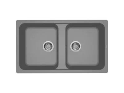 Νεροχύτης Κουζίνας Elleci Life 450 86 x 50 cm σε απόχρωση Titanium Metal.