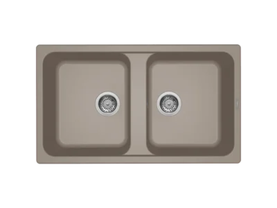 Νεροχύτης Κουζίνας Elleci Life 450 86 x 50 cm σε απόχρωση Tortora.