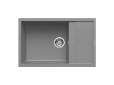 Νεροχύτης Κουζίνας Elleci Unico 310 78 x 50 cm σε απόχρωση Titanium Metal.