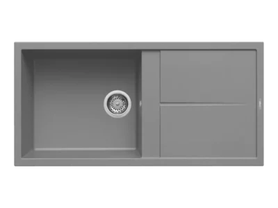 Νεροχύτης Κουζίνας Elleci Unico 480 100 x 50 cm σε απόχρωση Titanium Metal.