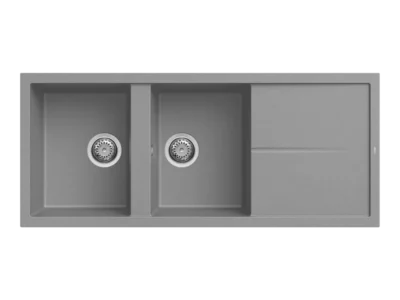 Νεροχύτης Κουζίνας Elleci Unico 500 116 x 50 cm σε απόχρωση Titanium Metal.