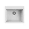 Νεροχύτης Κουζίνας Elleci Best 105 57 x 51 cm σε απόχρωση White Matt. Κατασκευή από υλικό Keratek Plus με αντοχή στα χτυπήματα.