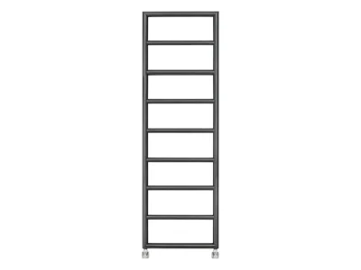 Καλοριφέρ πετσετοθήκη μπάνιου Thermo Tempo 150 x 50 cm Black Brushed.