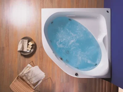 Μπανιέρα Γωνιακή Santorini 127 x 127 cm.