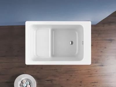 Μπανιέρα ευθύγραμμη Kymi 105 x 70 cm.