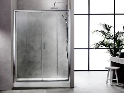 Συρόμενη πόρτα ντουζιέρας με κρύσταλλο ασφαλείας Trend CL 140 Chrome 140 x 180 cm.