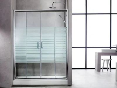 Συρόμενη πόρτα ντουζιέρας με κρύσταλλο ασφαλείας Trend LN 140 Chrome 140 x 180 cm.