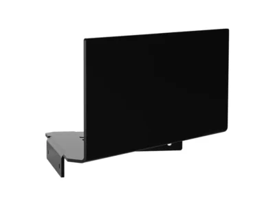 Σπογκοθήκη γωνιακή με πρόσοψη 12 cm επιτοίχιας τοποθέτησης Strantza 723-12-05 σε απόχρωση Black Matt.