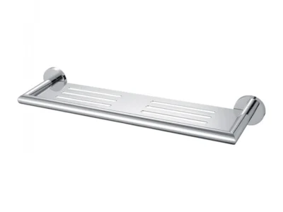 Μεταλλική Εταζέρα μπάνιου Gilda-13 Chrome με διάσταση 43 x 12 cm