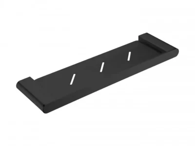 Μεταλλική Εταζέρα μπάνιου Lume-14 Black Matt με διάσταση 42 x 12 cm.