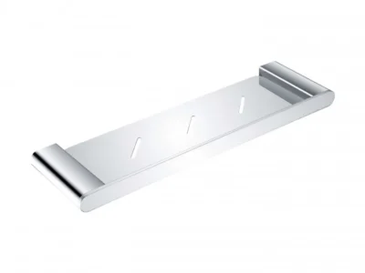 Μεταλλική Εταζέρα μπάνιου Lume-14 Χρωμέ με διάσταση 42 x 12 cm.