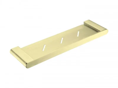 Μεταλλική Εταζέρα μπάνιου Lume-14 Gold με διάσταση 42 x 12 cm.