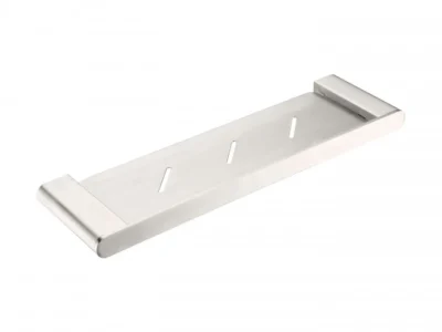 Μεταλλική Εταζέρα μπάνιου Lume-14 Inox Brushed με διάσταση 42 x 12 cm.