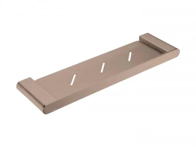 Μεταλλική Εταζέρα μπάνιου Lume-14 Rose Gold με διάσταση 42 x 12 cm.