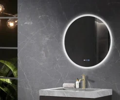 Καθρέφτης μπάνιου με Φωτισμό LED Urano 80 x 80 cm.